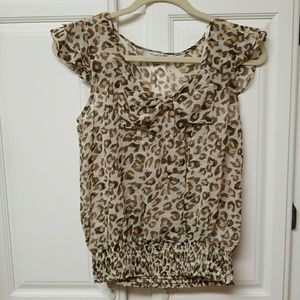 Animal print top